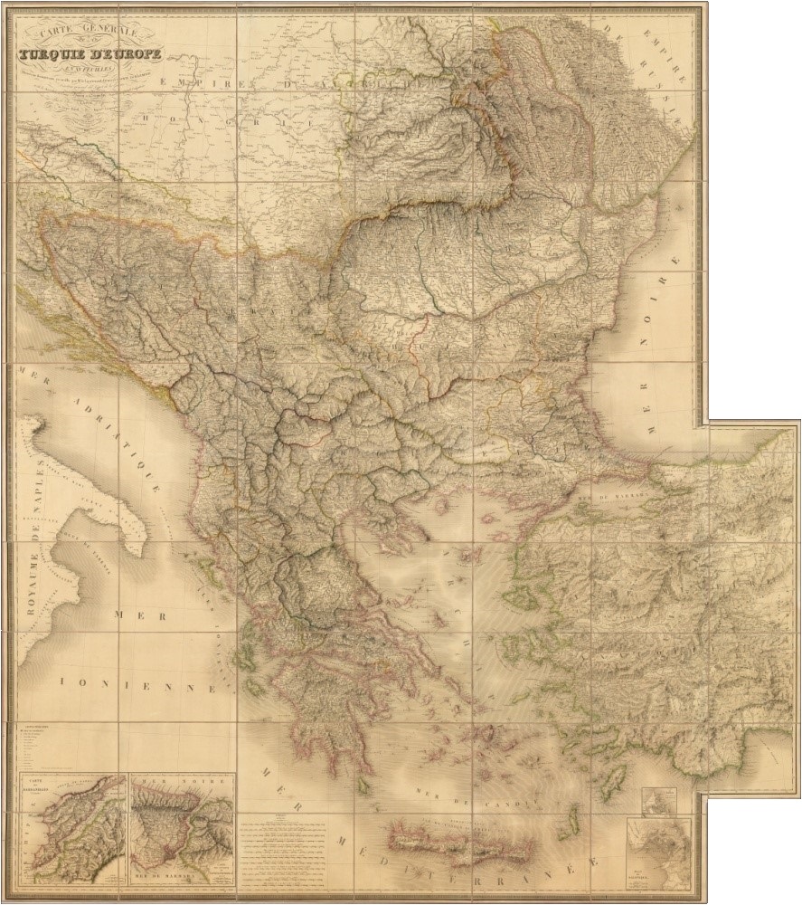 Carte Generale de la Turquie D'Europe En XV Feuilles. 1822