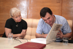 Посещение на г-н Славчо Атанасов, председател на Комисията по култура и медии в 43-то Народно събрание в Националната библиотека „Св. св. Кирил и Методий“