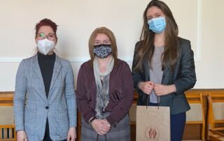Двама посланици на Черна гора на посещение в Националната библиотека