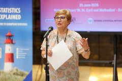 С изложбата „Българските земи и модерната статистика“ Националната библиотека „Св. св. Кирил и Методий“ (НБКМ) и Националният статистически институт (НСИ) посрещнаха победителите в Европейската олимпиада по статистика 2026 г.