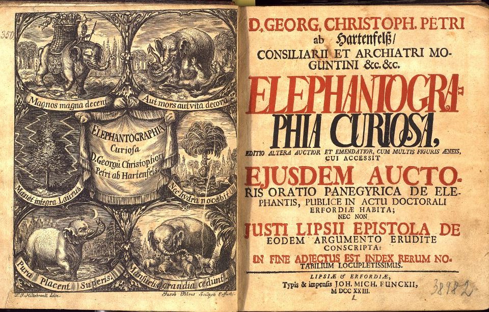 "ELEPHANTOGRAPHIA CURIOSA" ИЛИ ВСИЧКО ЗА СЛОНА ОТ МИТОЛОГИЯТА ДО НАУКАТА