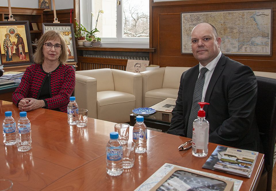 Посланикът на Словакия на посещение в Националната библиотека