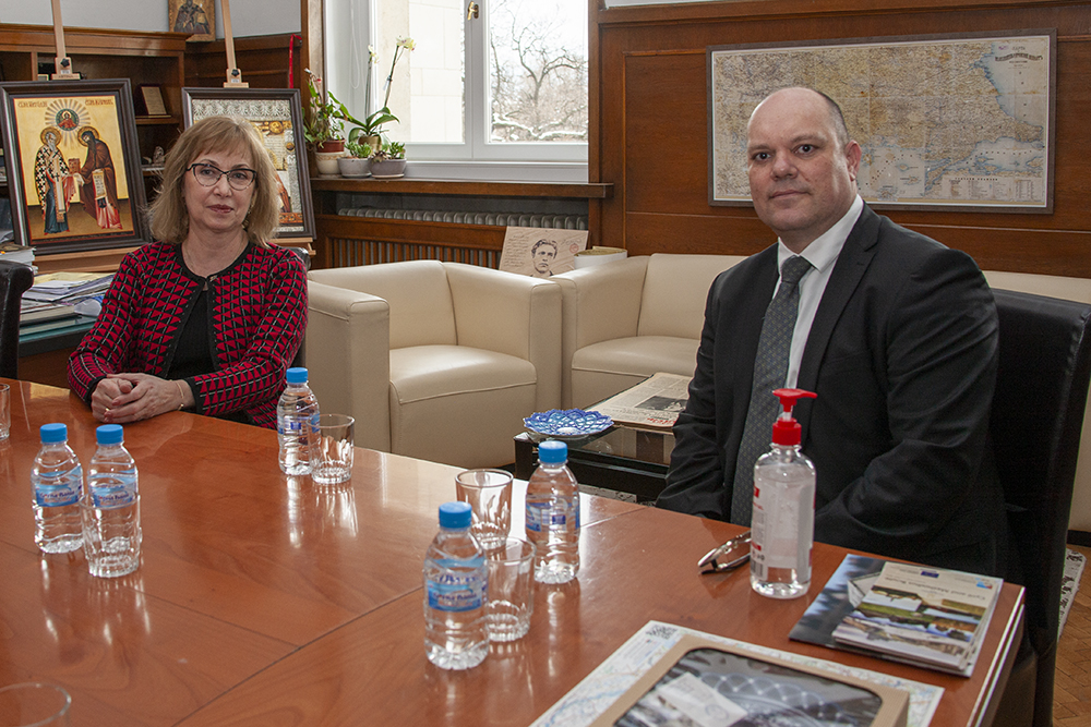 Посланикът на Словакия на посещение в Националната библиотека