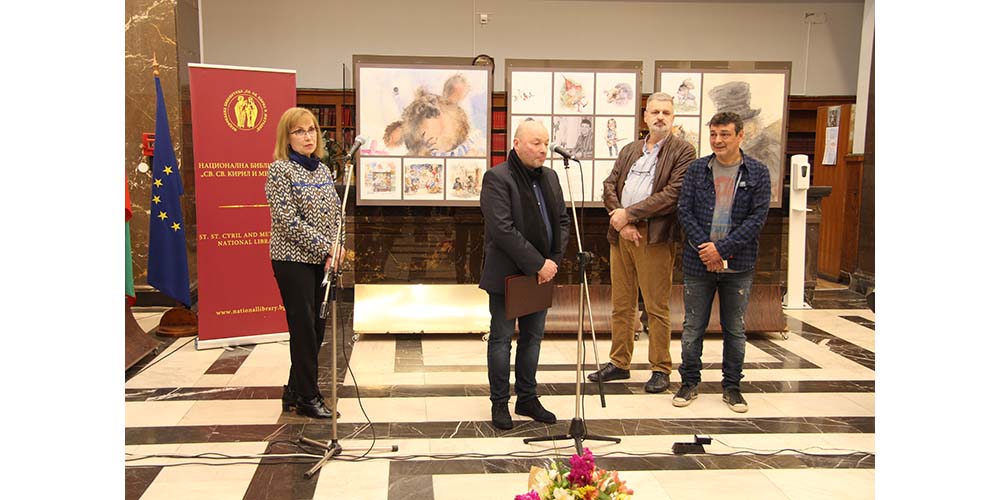 Първа изложба на Тодор Ангелиев – Тоци в Националната библиотека