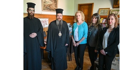 Белоградчишкият епископ Поликарп викарий на Софийския митрополит и Български патриарх Неофит, посети Националната библиотеката
