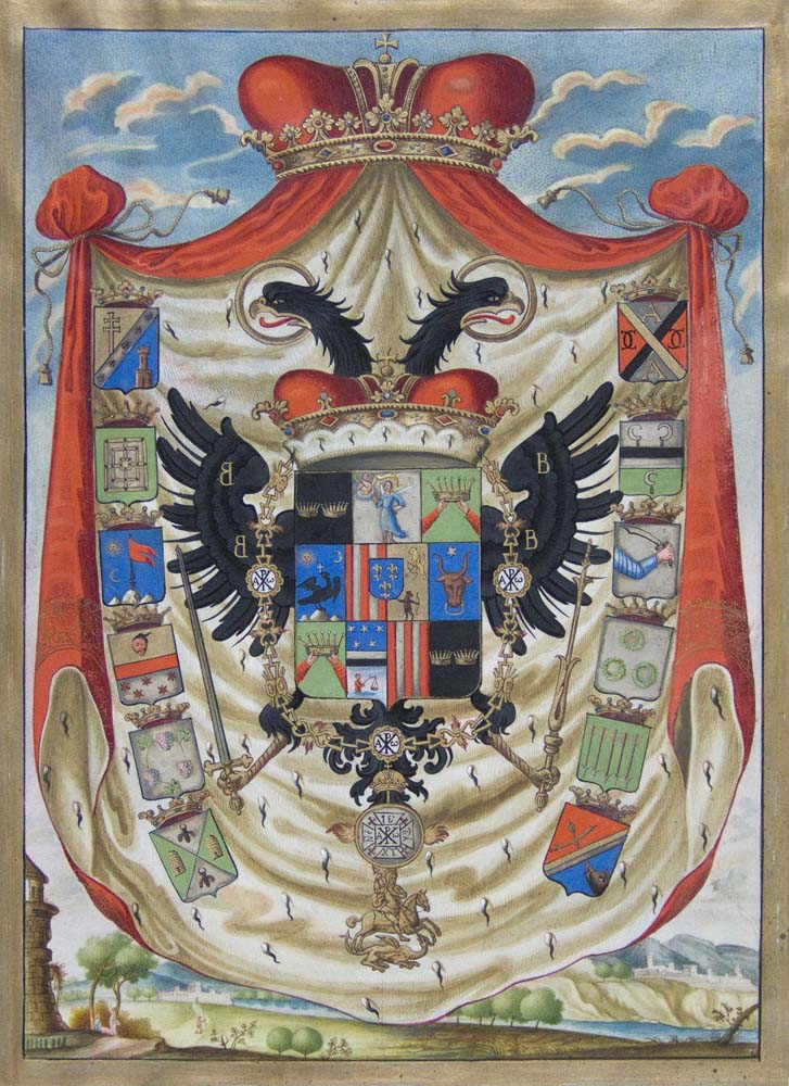 Герб на Раду Кантакузино от 1744 г. National Archives of Romania - www.wikipеdia.org