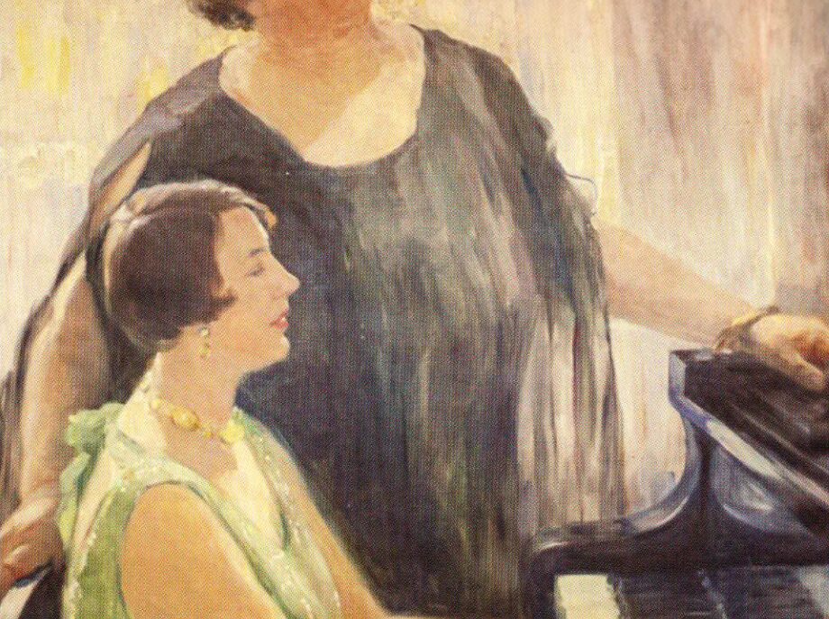 Картината „Христина Морфова и Людмила Прокопова“ от Елисавета Консулова-Вазова