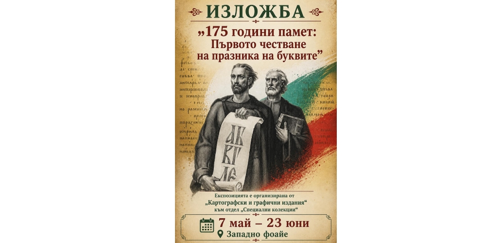 Изложба „175 години памет: първото честване на празника на буквите“